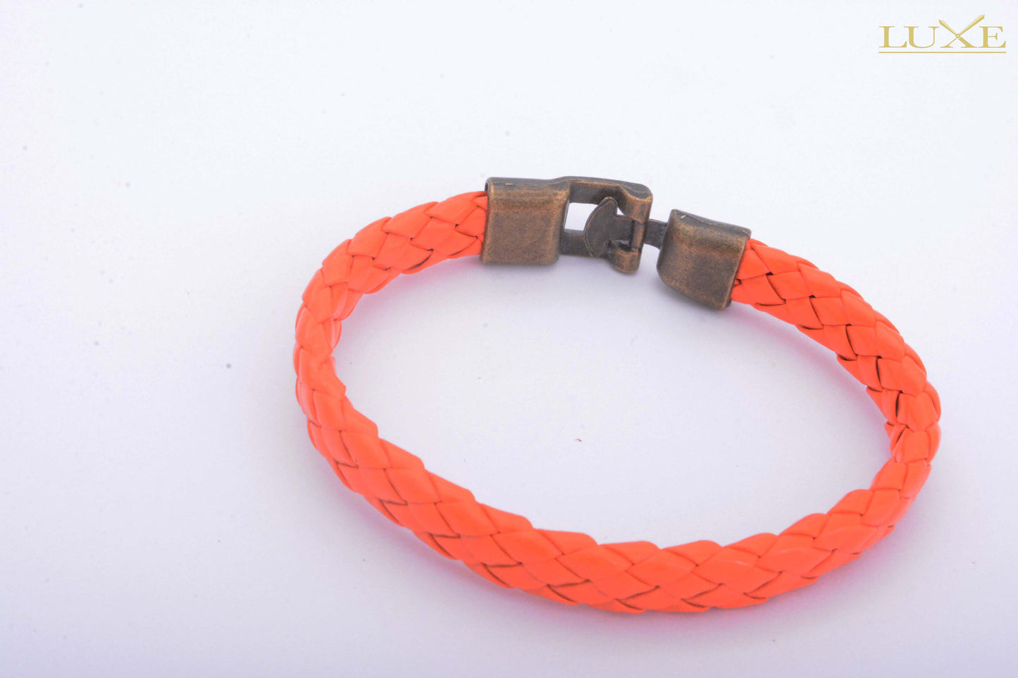 Pulsera trenzada naranja - Luxe