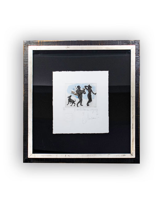 Grabado aguafuerte Alfredo Echazarreta