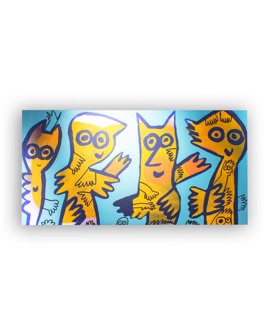 Canvas intervenido Totoy Zamudio