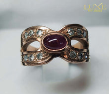 Cargar imagen en el visor de la galería, Anillo Rubí Coridón Glassfilled
