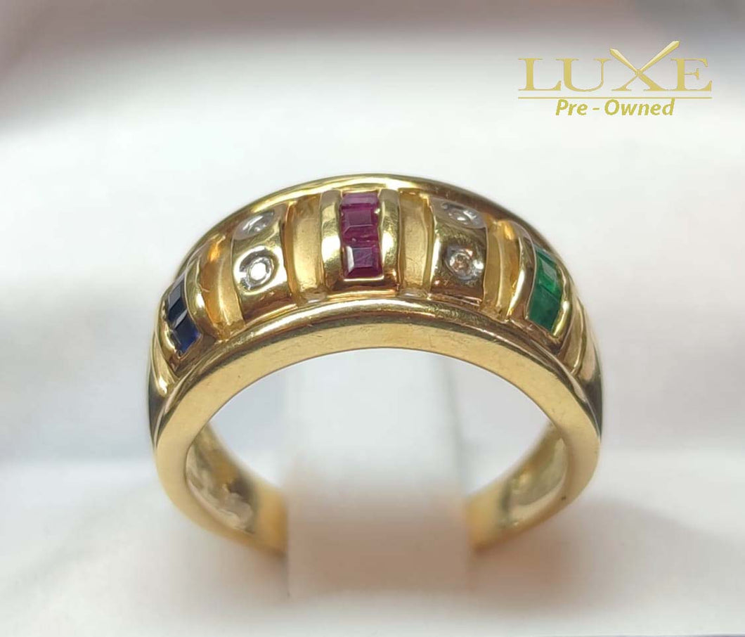 Anillo Diamantes, Rubies, Zafiros y Esmeraldas