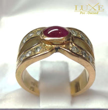 Cargar imagen en el visor de la galería, Anillo Rubí Coridón Glassfilled
