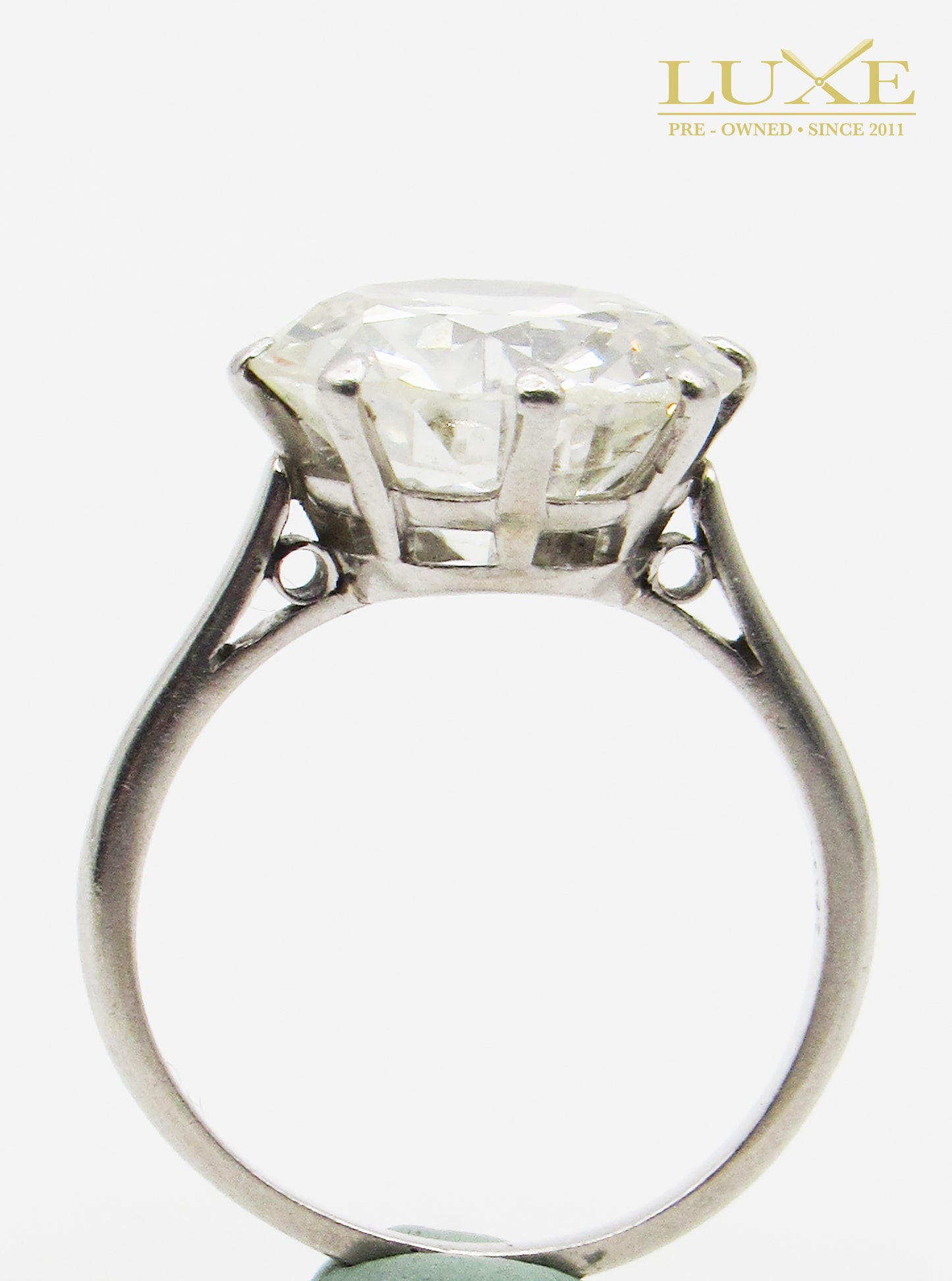 Anillo Solitario Diamante en Platino