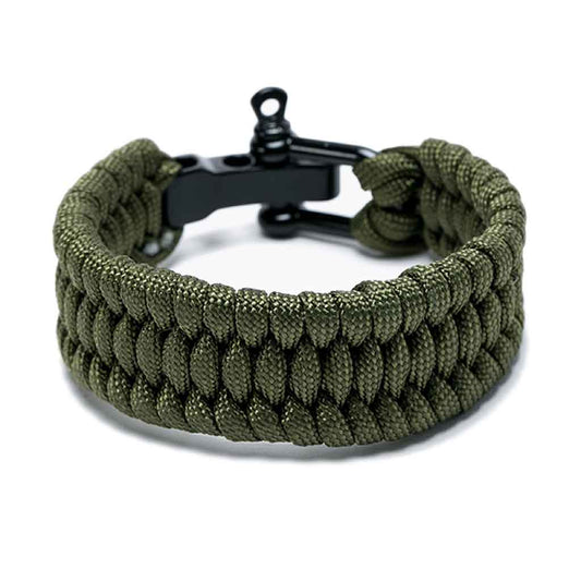 Pulsera de cuerda verde outdoor